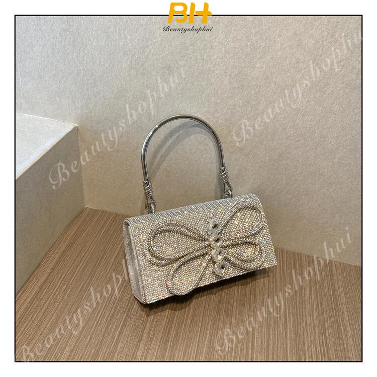 Túi Đeo Chéo Đính Kim Cương Lấp Lánh Kiểu Pháp Mới 2023