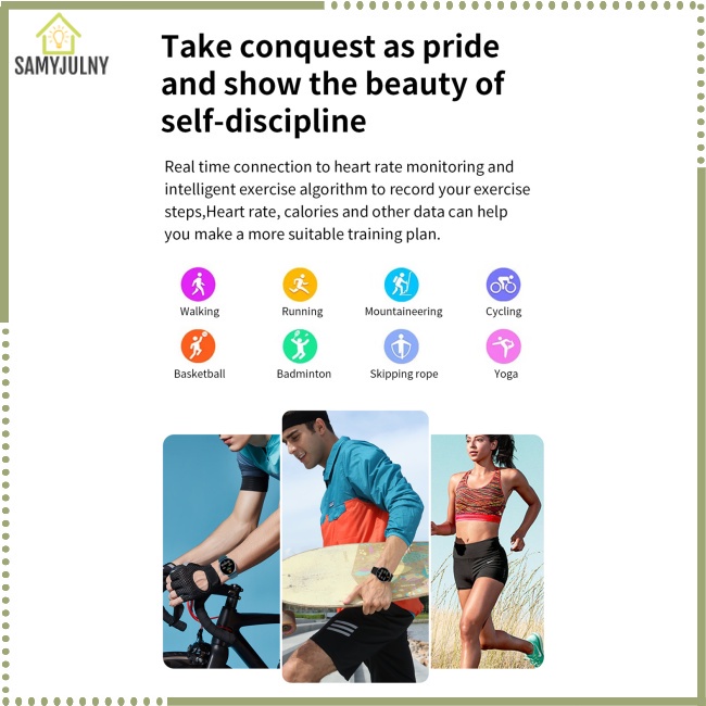 Đồng Hồ Thông Minh SAM Kr08 Kết Nối Bluetooth Có Chức Năng Gọi Điện Theo Dõi Nhịp Tim / Huyết Áp