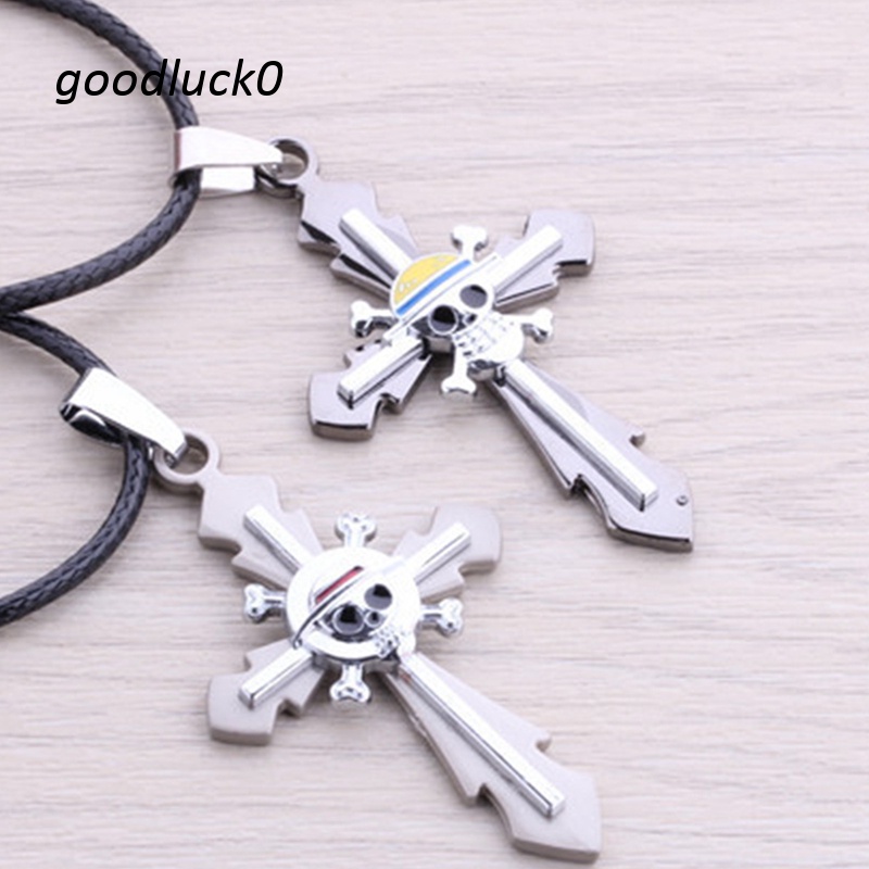 Vòng cổ Mặt Chữ Thập Logo One Piece Độc Đáo