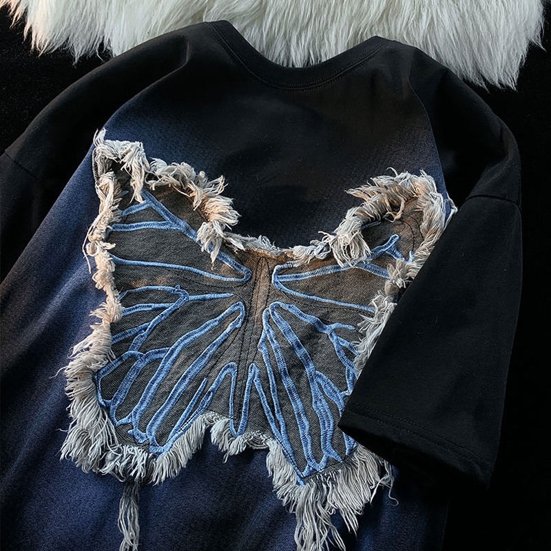 Áo Thun 100% Cotton 200g Tay Ngắn Mới, Họa Tiết In + Áo Sơ Mi Nữ