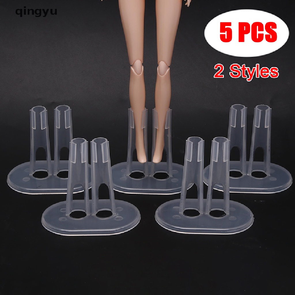 Bộ 5 Chân Đứng Trưng Bày Búp Bê Bằng Nhựa Trong Suốt