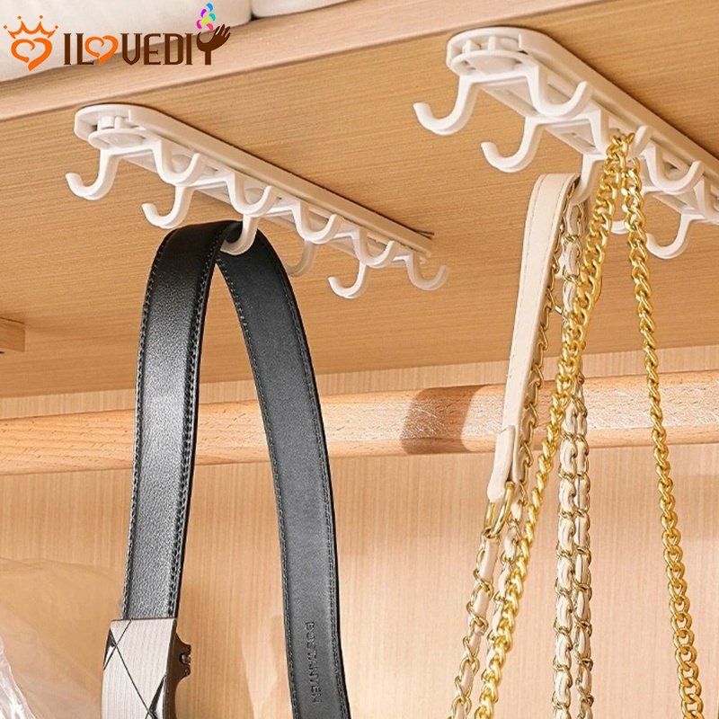 Giá Đỡ Cốc / Nón / Khăn Tắm Hình Chữ U Hai Hàng Tự Dính Mạnh Tiết Kiệm Không Gian