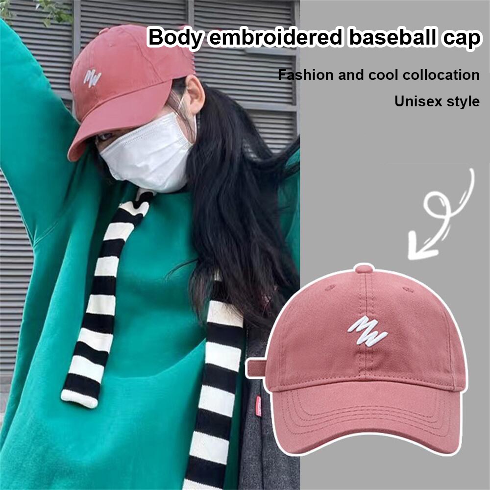 Mũ Lưỡi Trai Có Thể Điều Chỉnh Mũ Bóng Chày Thêu Đơn Giản Dễ Phối Cho Cả Nam Và Nữ Bằng Cotton Chải