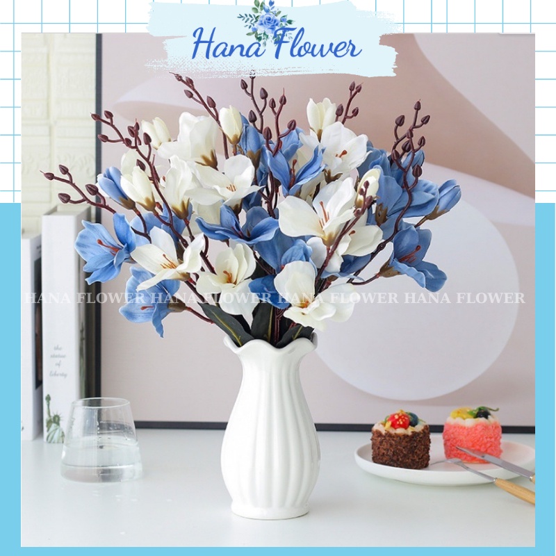 Hoa diên vĩ, hoa giả để bàn, bó diên vĩ lụa trang trí nhà cửa, decor chụp ảnh - Hana Flower