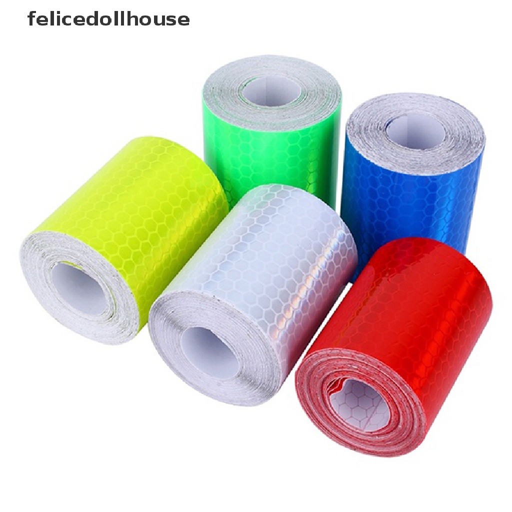 Cuộn Băng Keo Phản Quang Tự Dính 1m * 5cm Cảnh Báo An Toàn Cho Xe Hơi / Xe Tải