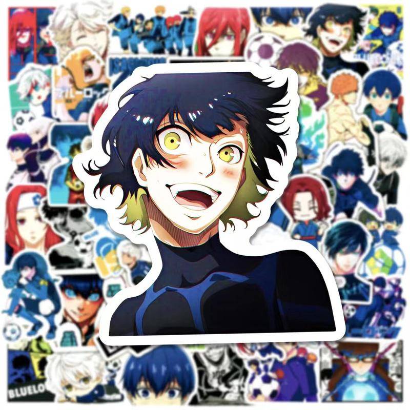 Bộ 50 Nhãn Dán Anime Isagi Yoichi Bachira Chigiri Chống Thấm Nước Trang Trí Ba Lô / Điện Thoại / Máy Tính