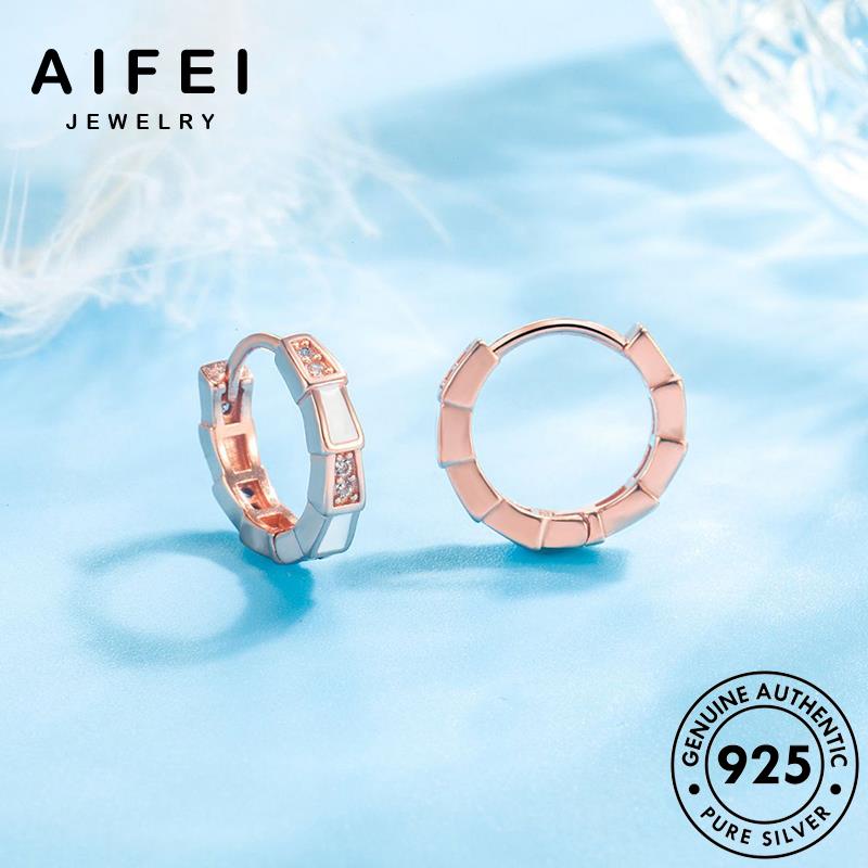 AIFEI JEWELRY con bản rắn moissanite trang kiện bông tai phụ cương nhân tua kim hình thật xỏ 925 Thời sức nữ hàn thời quốc vàng nguyên cá bạc khuyên tròn mô vành E697