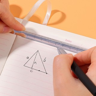 15 / 20cm Student Drawing Straightedge Exam Office Ruler Plastic Student Measuring Tools Simple Transparent Trigonometric Ruler