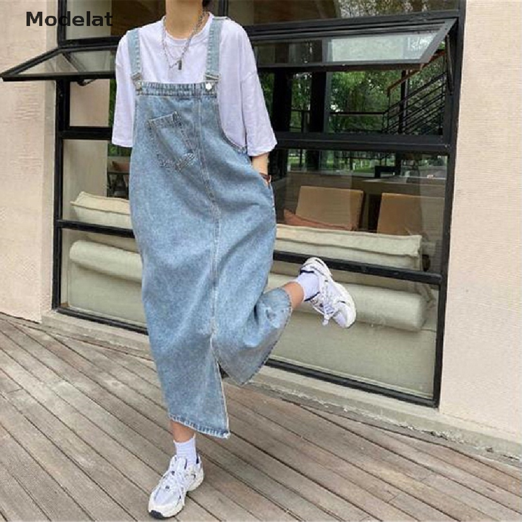 Đầm Dây Denim Midi Dáng Dài Không Tay Phong Cách Cổ Điển 2023 Cho Nữ