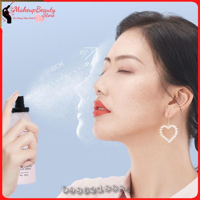 Xịt khoá nền trang điểm ánh nhũ Lameila Star Quicksand Makeup Spray LMS1 MS 366
