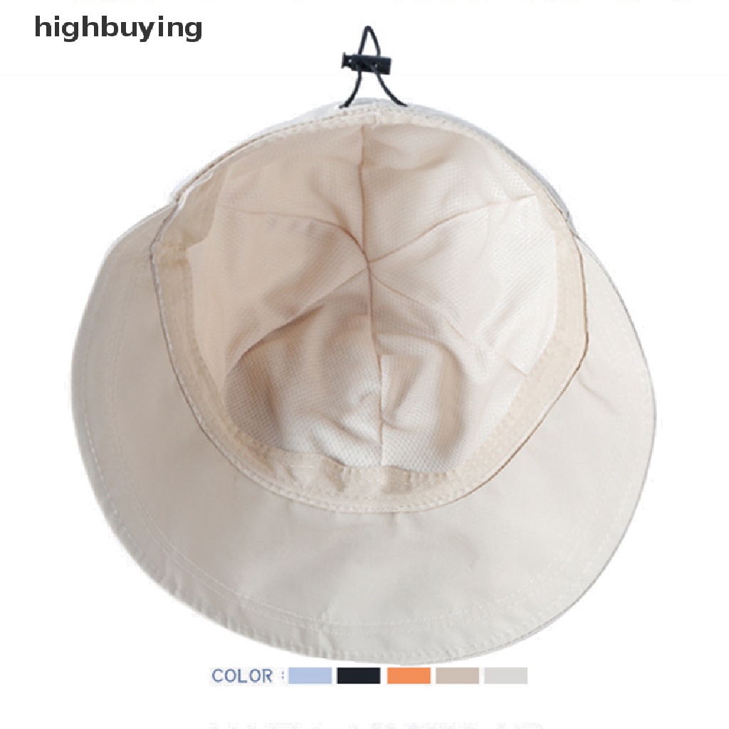 Mũ Vành Rộng Chống Nắng Mùa Hè Nhanh Khô Có Thể Điều Chỉnh Và Dây Rút Cho Nam Nữ