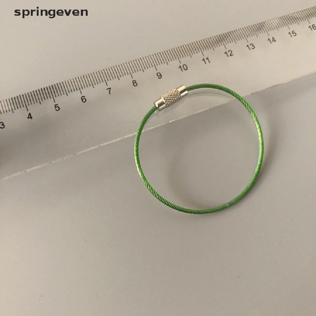 Set 10 Dây Móc Chìa Khóa Bằng Thép Không Gỉ Tiện Dụng