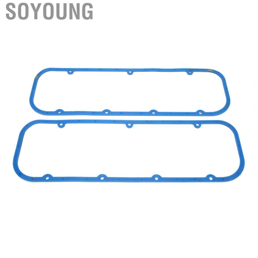 Soyoung Engine Gasket  Easy To Install Reusable Rubber Wearproof Valve Cover for BBC Big Block 396 427 454 502