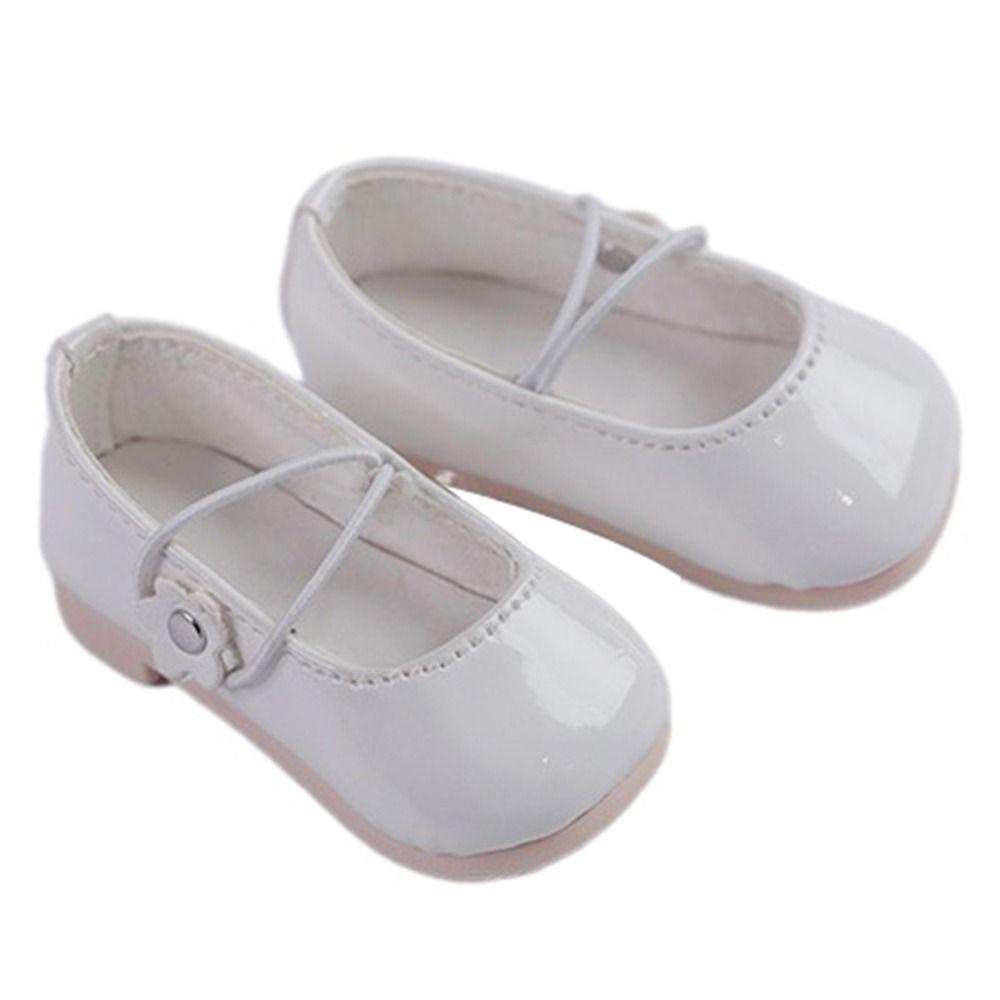 Giày Búp Bê Da PU 6 Kiểu Xinh Xắn Cho Bé Gái 4.4 * 2.1cm / 4.6 * 1.9cm / 3.6 * 1.7cm