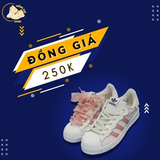 Giày Das sò nữ màu hồng siêu đẹp Full Box Full pk - Giày thể thao nữ Superstar mũi sò màu hồng hàng 11 cao cấp