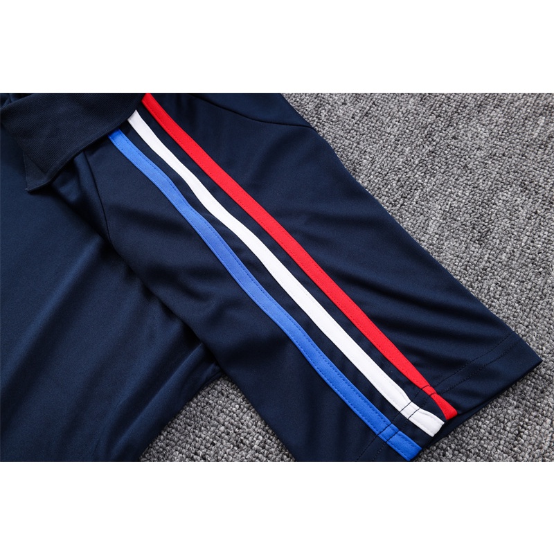 Arsenal Áo polo Tay Ngắn Màu Xanh navy Thời Trang Trẻ Trung