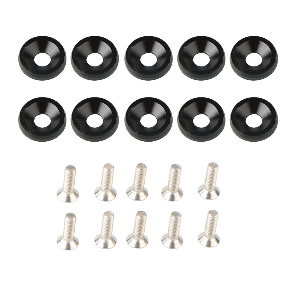 Set 10 Ốc Vít M6 Gắn Biển Số Xe Hơi Thông Dụng