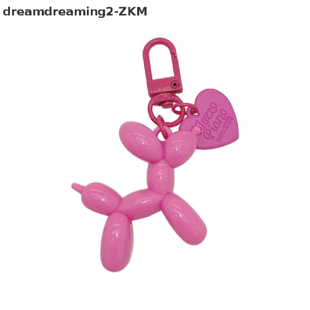 [Dreaming] Móc Chìa Khóa Xe Hơi / Túi Xách Hình Chú Chó Bóng Bay Thạch Punk Thời Trang Dành Cho Bạn Nữ [zkm]