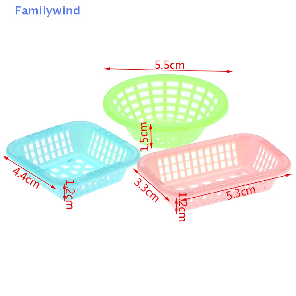 Set 5 Giỏ Đựng Rau Củ Quả 1: 12 Trang Trí Nhà Búp Bê