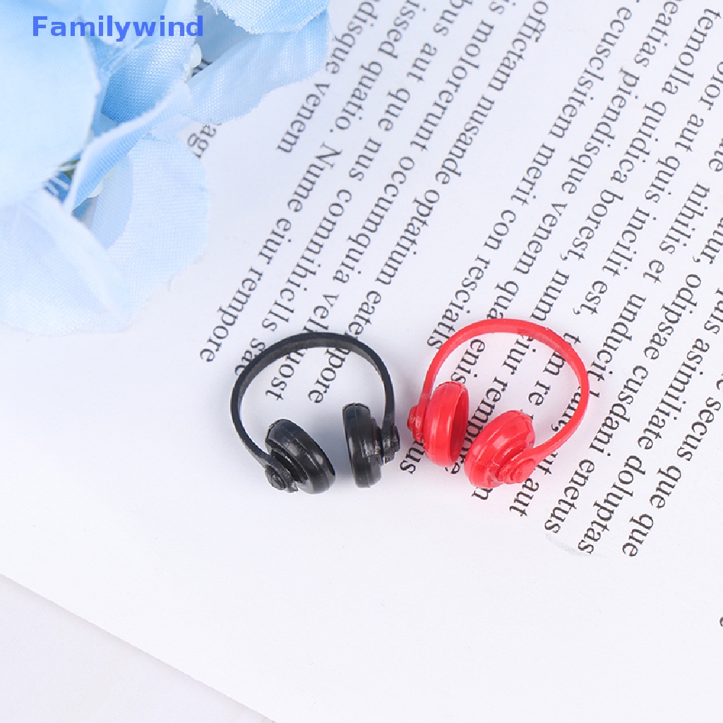 Set 2 Tai Nghe Không Dây Bằng Nhựa 1: 12 Trang Trí Nhà Búp Bê