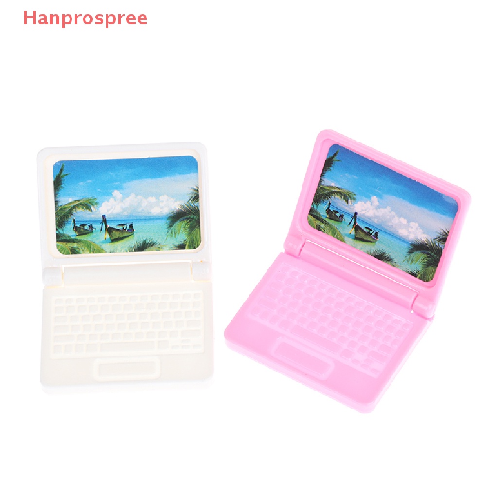 Bộ 2 Máy Tính Xách Tay Mini Thời Trang Cho Nhà Búp Bê Tỉ Lệ 1: 12
