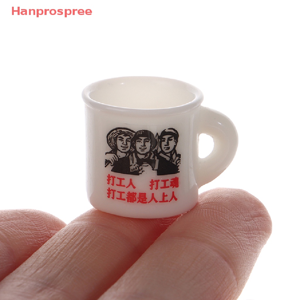 Bộ 10 Cốc Tráng Men Mini Trang Trí Nhà Búp Bê