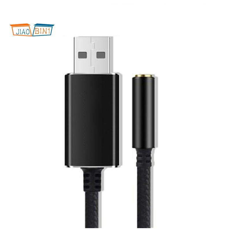 Đầu Chuyển Đổi Âm Thanh USB Sang 3.5mm 2 Trong 1 3.5mm Chuyên Dụng Cho PC / Laptop / Micro / Loa Ngoài Thẻ