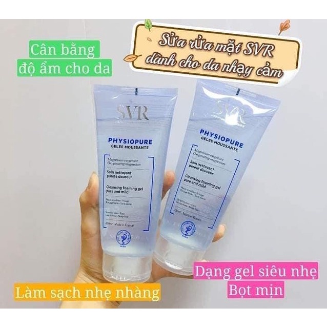 Sữa rửa mặt S.V.R xanh dương 200ML + 6% shopee