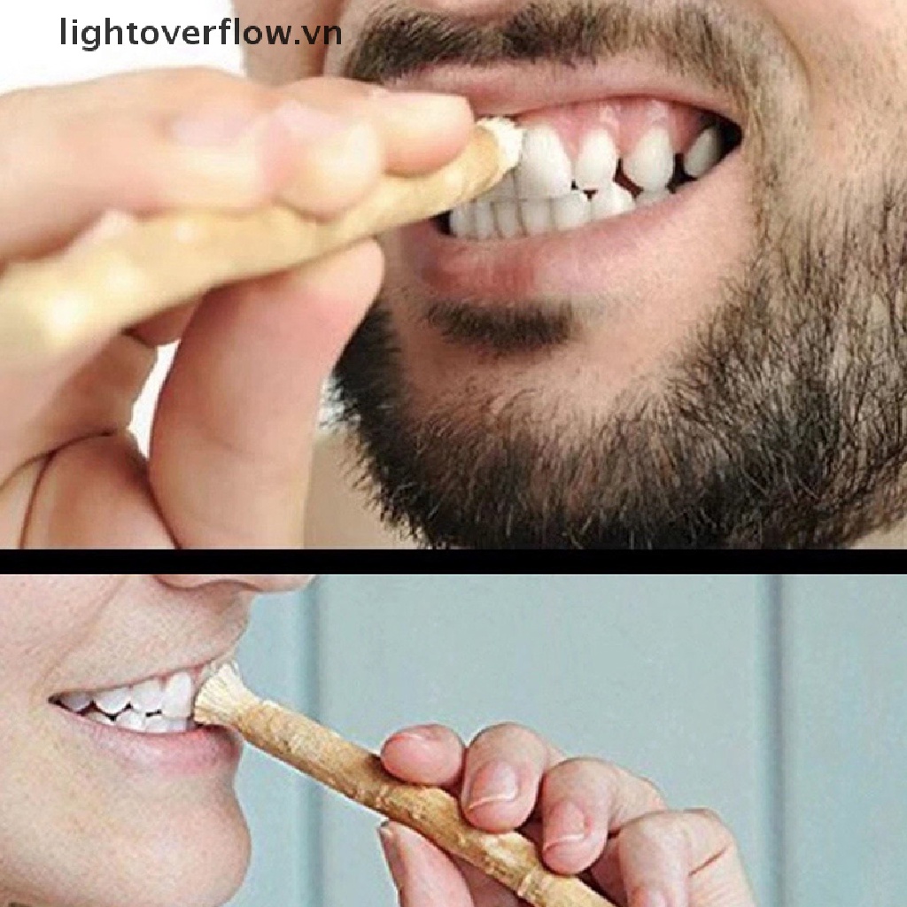 Bàn Chải Đánh Răng Lông Mềm Tự Nhiên Miswak Làm Trắng Răng Du Lịch