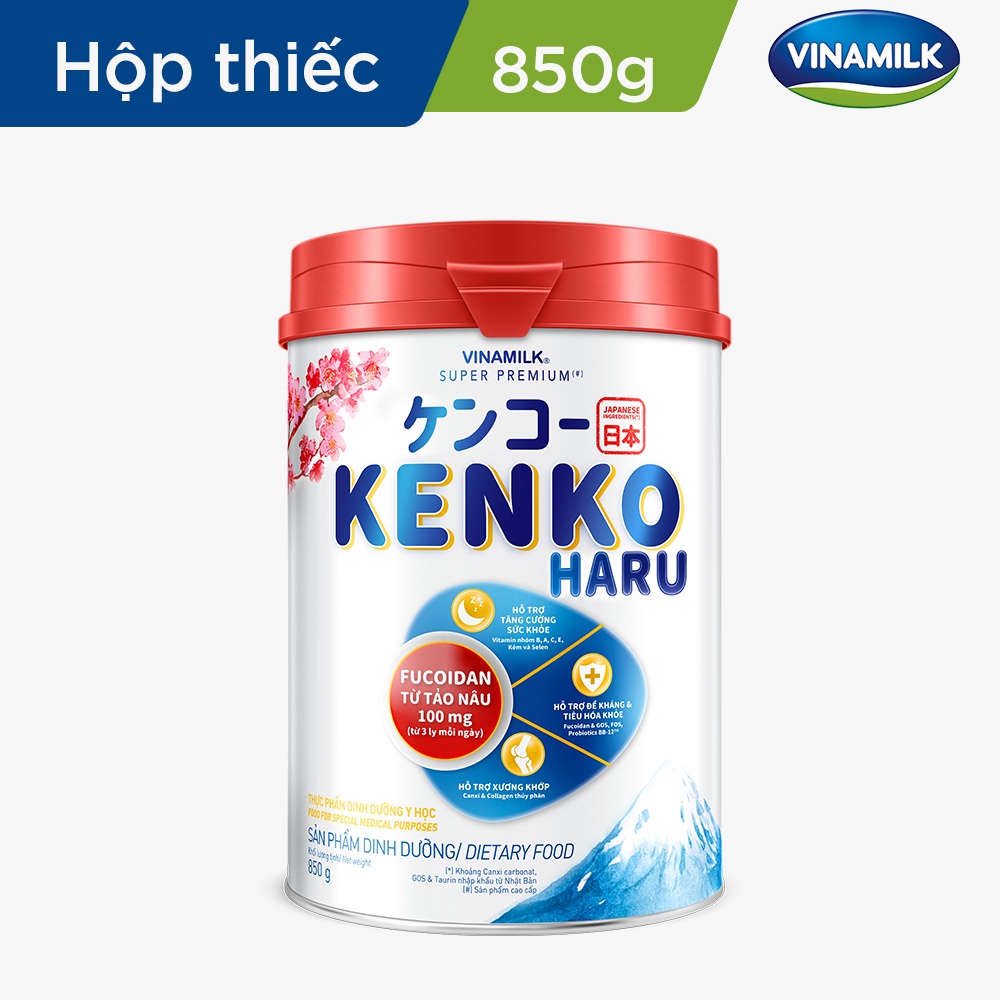 Sữa Bột cho người lớn tuổi Vinamilk Kenko Haru - Hộp 850g