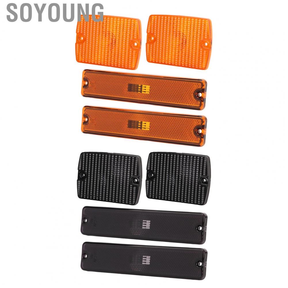 Soyoung Guard Side Marker Light Housings  Turn Signal Lens 56001378 Scratch Resistant High Strength Impact for Car