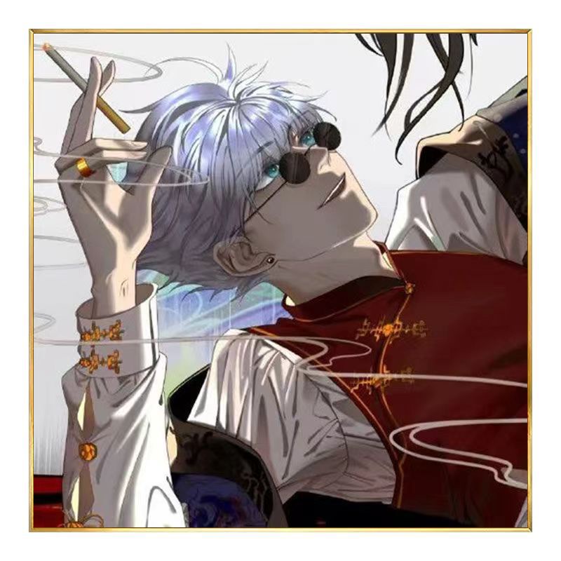 Tranh Đính Đá 5d Tự Làm Hình Anime Gojo Go Trang Trí Phòng Khách / Phòng Ngủ / Phòng Khách /