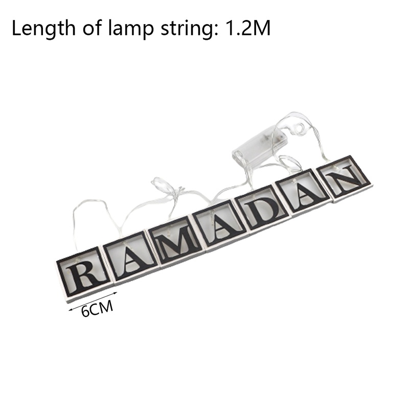 Dây Đèn Led Ramadan Hoạt Động Bằng Pin Dùng Trang Trí Sân Vườn / Nhà Cửa