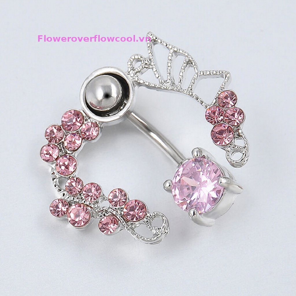 Coollady Chuột Giả Làm Mát Trên Rốn-Đồn Ống Hình Hoa Hồng - 14G