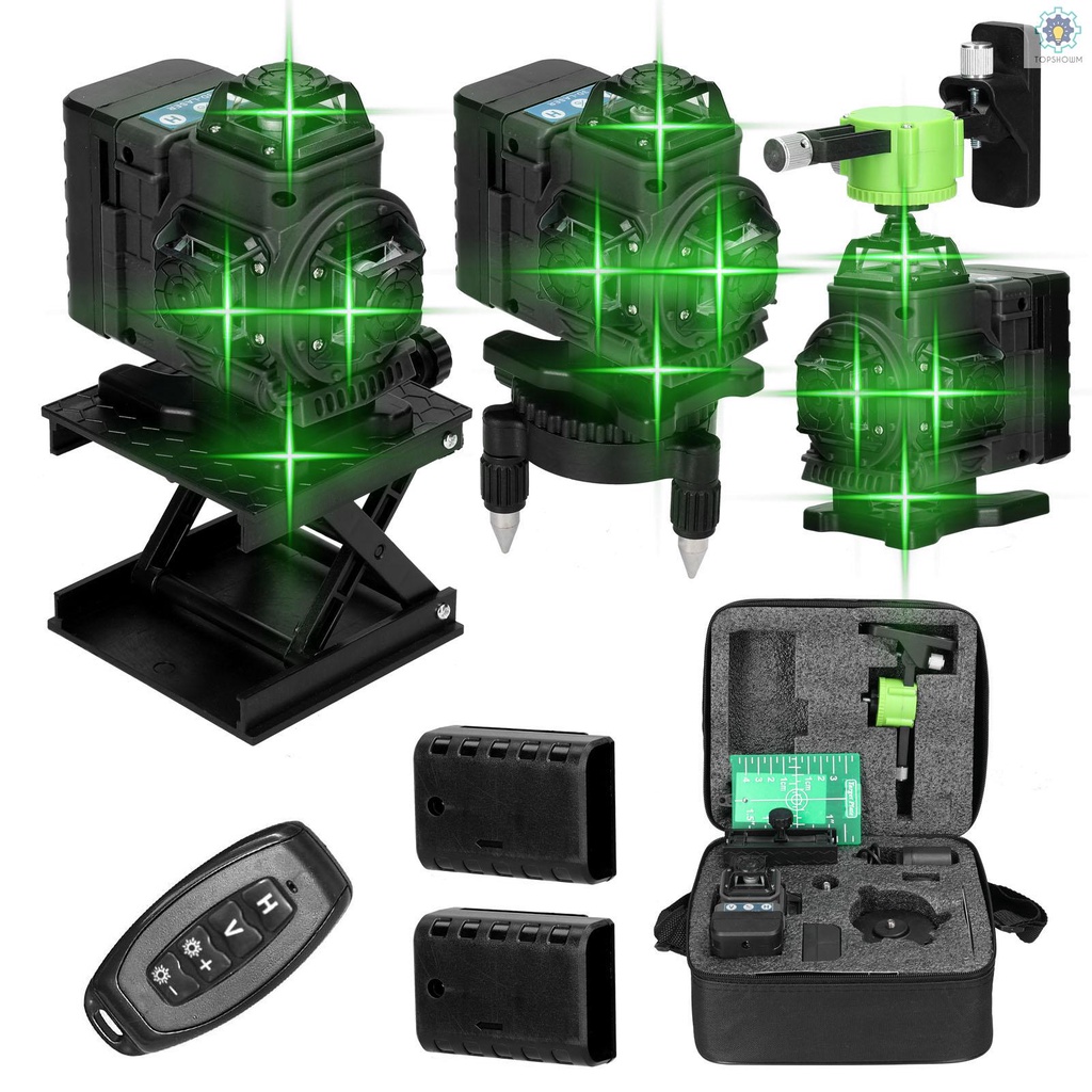 Máy Đo Đa Năng 16 Đường Laser Cấp 3° Bộ Dụng Cụ Hỗ Trợ Cân Bằng Gạch Đất Dán Tường Đa Hướng Tiện Dụng