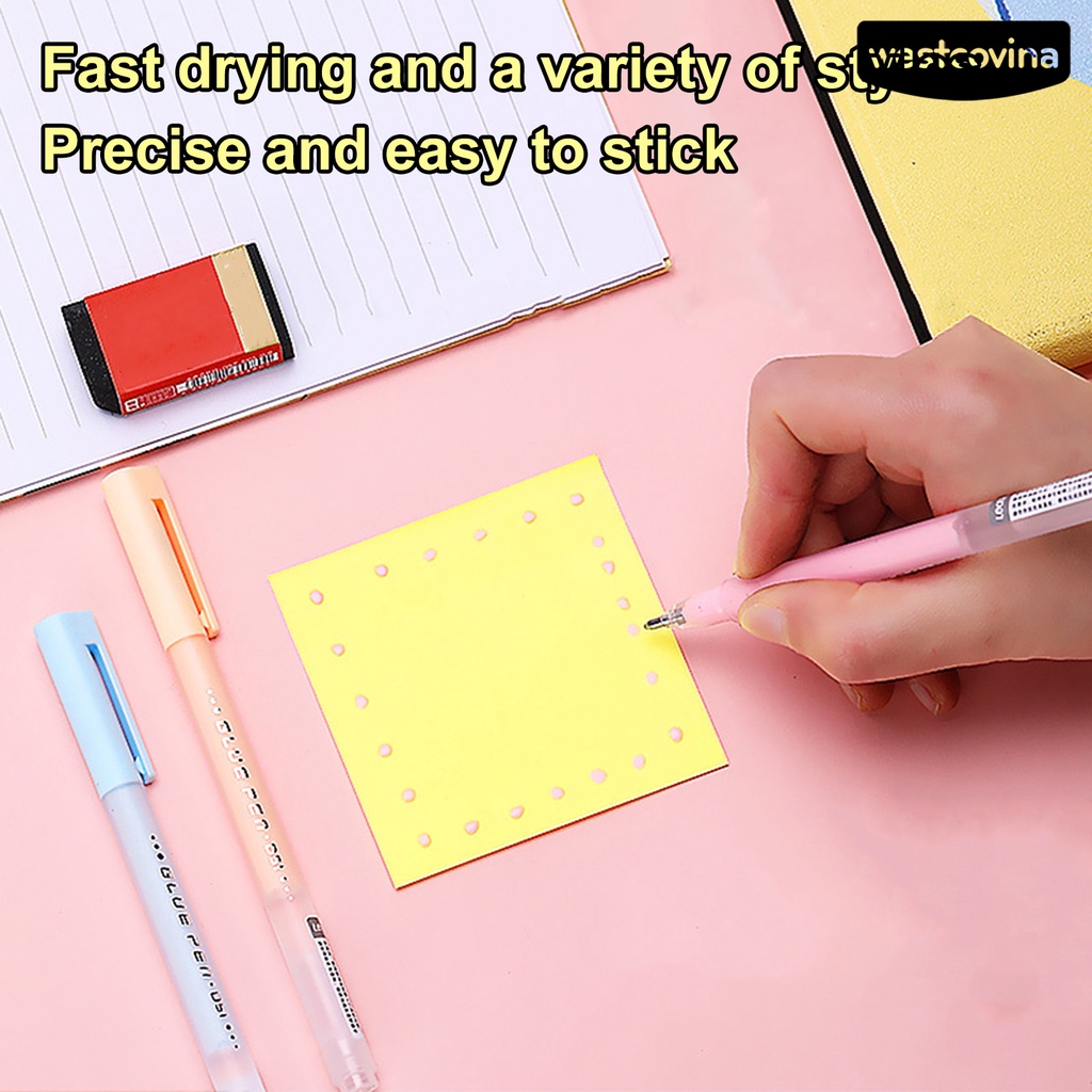 [COD]♪Set 6 Bút Keo Vỏ Nhựa Dạng Lỏng Nhanh Khô Dành Cho Học Sinh