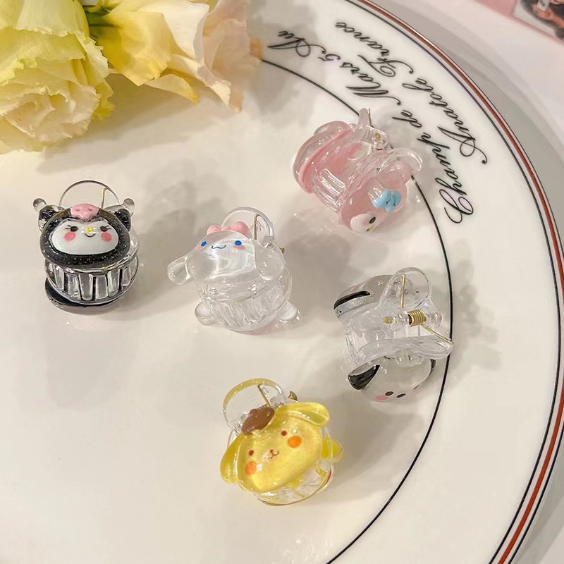 1 Kẹp Tóc Trong Suốt Hình Trái Cây Dễ Thương Cho Bé Gái