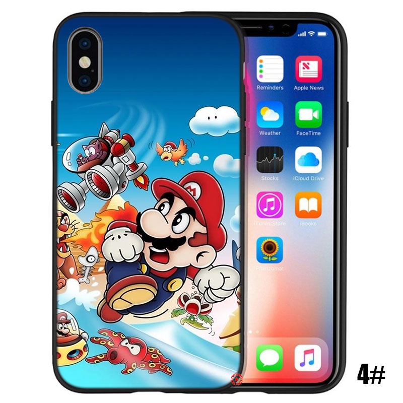Ốp Điện Thoại Hình Super Mario Cho iPhone 12 13 Pro X XS Max Mini 129IOP
