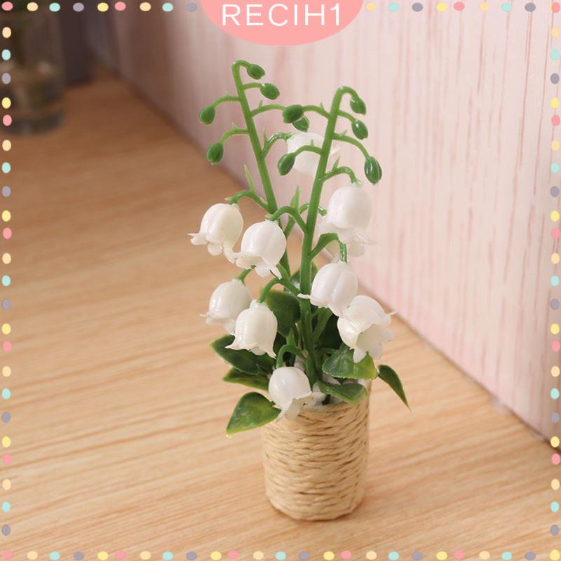 Mô Hình Chậu Hoa Mini Tỉ Lệ 1: 12 Dùng Trang Trí Nhà Búp Bê