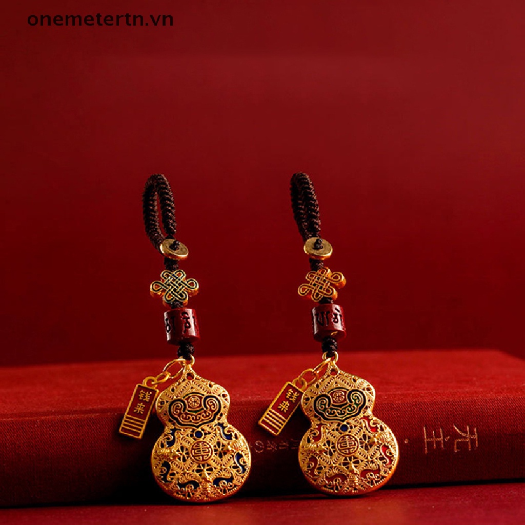 Móc Chìa Khóa Bằng Đồng Hình Hồ Lô Phong Cách Vintage