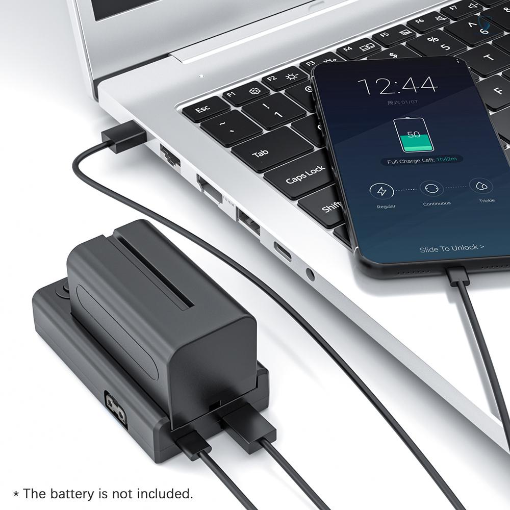 Bộ Sạc Pin 21W Type-C PD USB-A / D-tap / Type-C PD 1 / 4 Inch Thay Thế Cho NP-F550 F750 F970