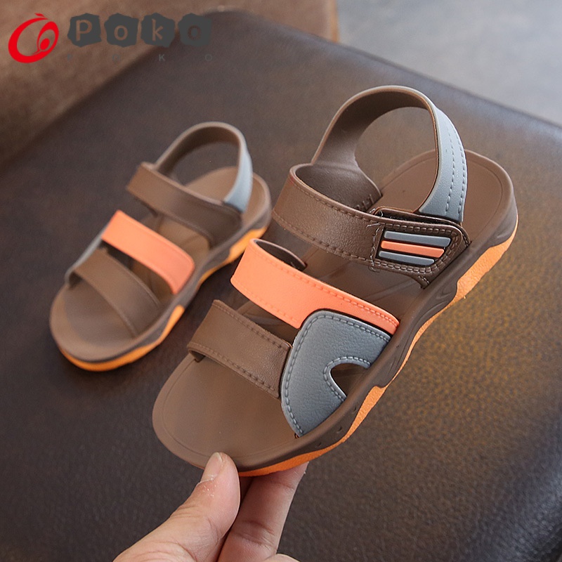 Giày Sandal Đi Biển Mùa Hè 2023 Phong Cách Hàn Quốc Kích Thước Vừa Và Lớn Cho Bé Trai