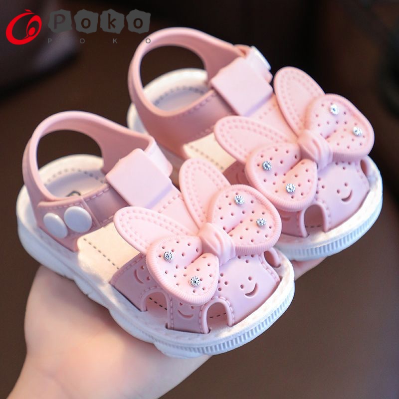Giày Sandal Đế Mềm Chống Trượt Thời Trang Mùa Hè Dành Cho Bé Gái 0-3 Tuổi