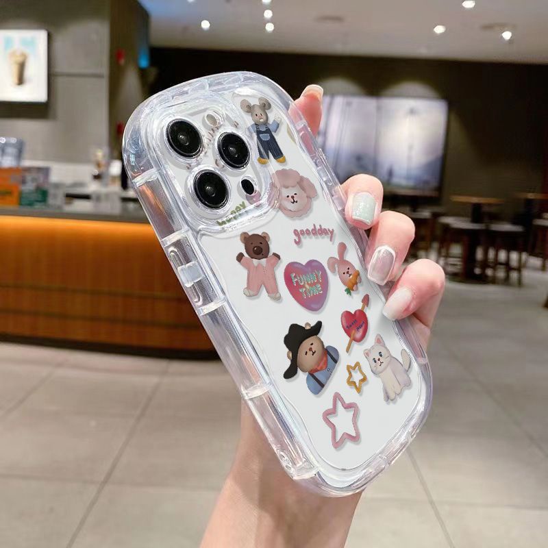 ✅Ốp Điện Thoại Dẻo Trong Suốt Họa Tiết Hoạt Hình Kingdom JDFQ Cho Iphone 1112promax xr / 13 7xsiPhone14 8p