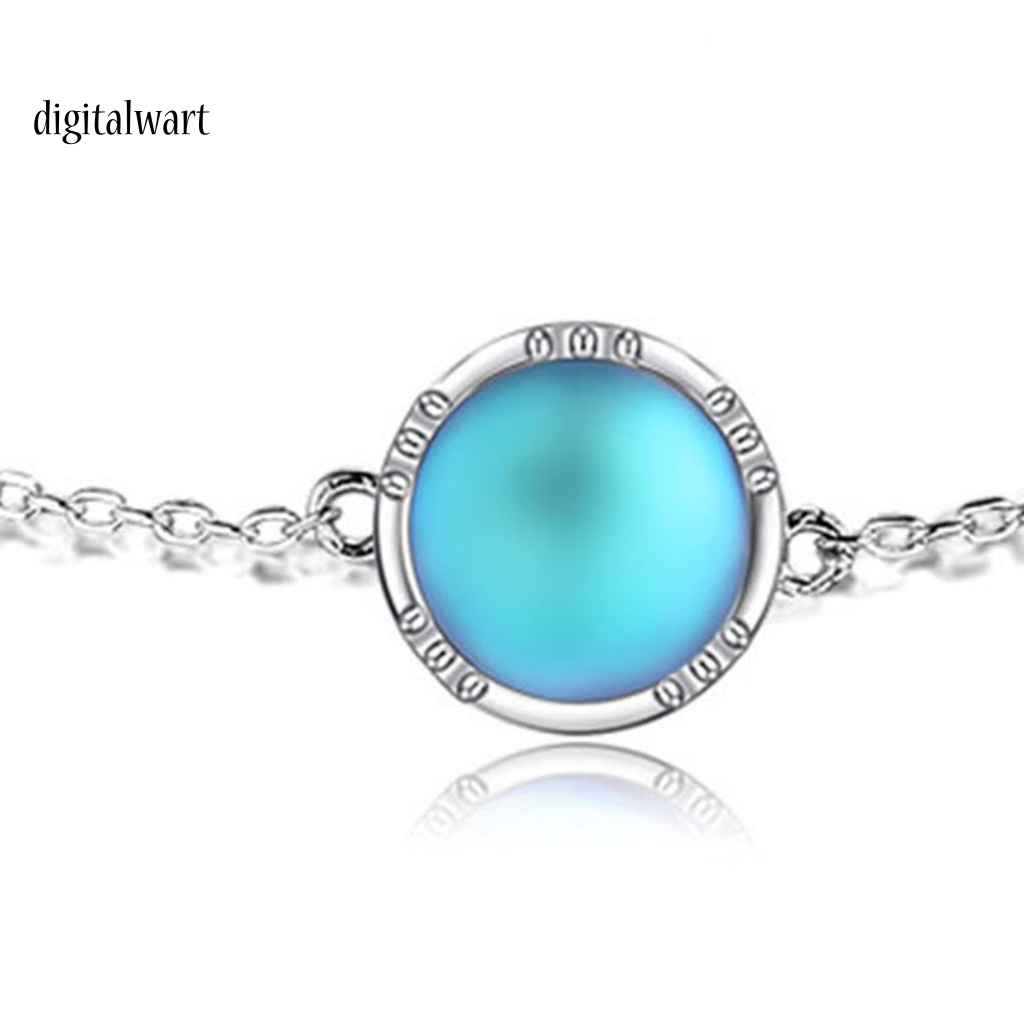 Kỹ Thuật Số| Vòng Tay Bạc Đính Đá Zirconia Màu Xanh Dương Khóa Tôm Hùm Có Thể Điều Chỉnh Thời Trang Cho Nữ