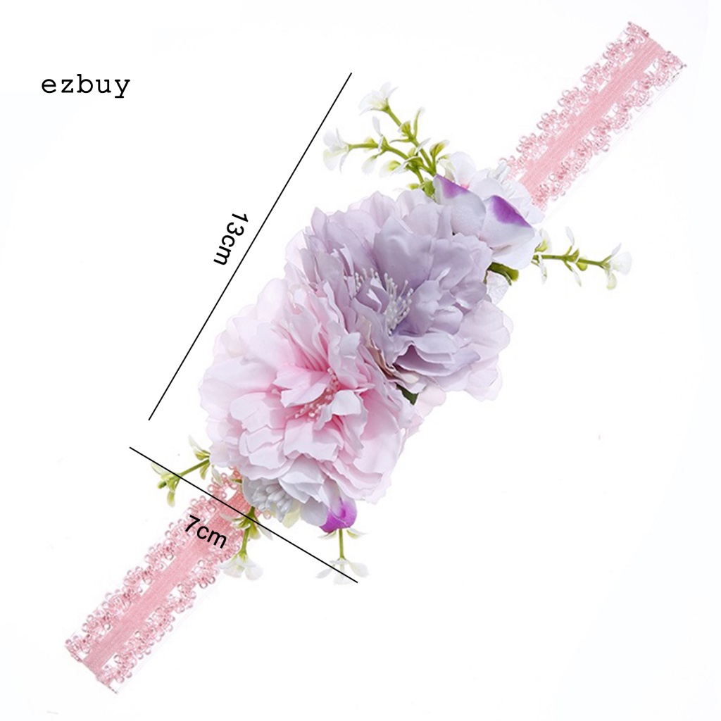 [EY] Băng Đô Hoa Co Giãn Mô Phỏng Tối Giản Dễ Phối Đồ Làm Phụ Kiện Chụp Ảnh Cho Bé