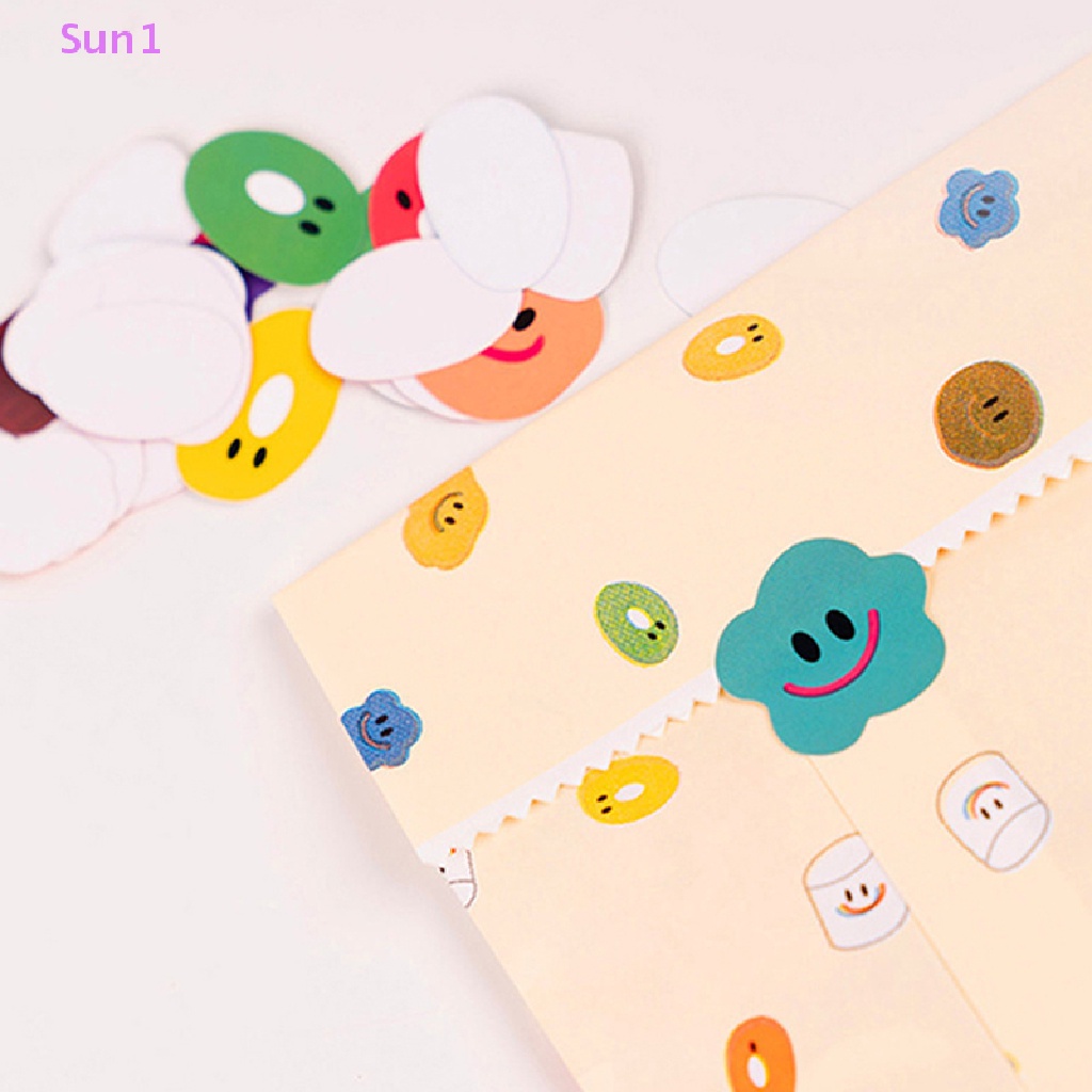 Set 1: 110 Sticker Mặt Cười Nhiều Màu Sắc Dễ Thương Dùng Để Trang Trí Văn Phòng / Trường Học