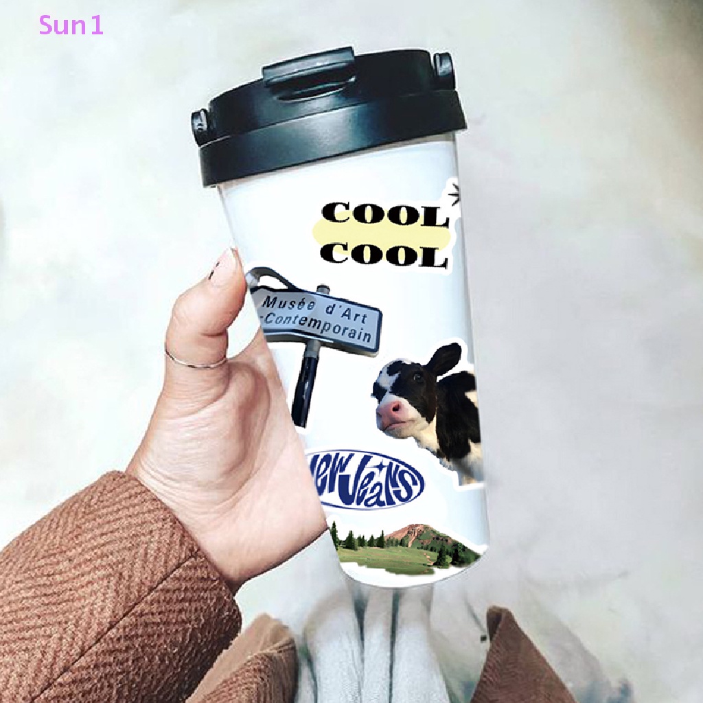 Túi 50 Miếng Dán Chống Nước Sun1 > 50 Cái Trang Trí Laptop / Xe Hơi / Điện Thoại / Va Li Phong Cách Kawaii