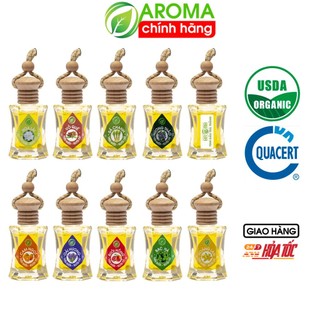 Tinh dầu AROMA essential oil chai lục giác tự khuếch tán, thơm phòng, thơm ô tô, khử mùi