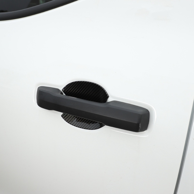 Tay Nắm Cửa Bên Ngoài Bằng ABS Sợi Carbon Màu Đen Cho Toyota Tundra 2022 2023